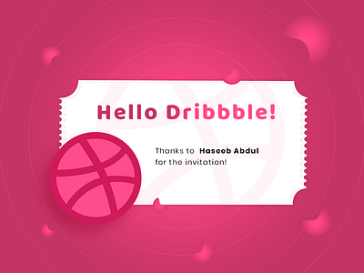 Hello Dribbble! debute dribble first shot hello