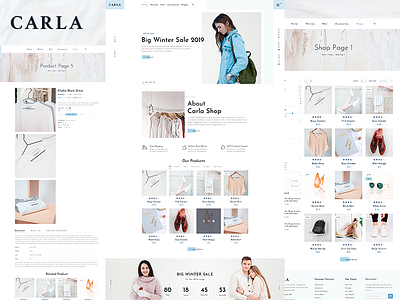 Carla - Clothing and Fashion E-commerce Template for Themeforest