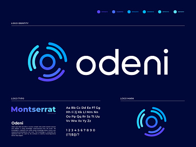 Odeni Logo Design for Cybersecurity App analyze app logo design brand identity branding branding concept data data analysis it security letter logo logo design logo designer logo mark modern network o letter o letter logo o logo security software technology