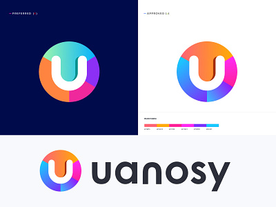 uanosy logo design || U letter logo abstract analysis app logo brand design brand identity branding branding design data gradient illustration letter logo logo logo branding logo designer modern tech logo technology u u letter vector