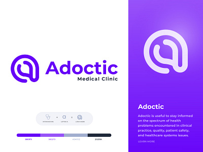 Adoctic Logo Design || logo design for Medical Clinic