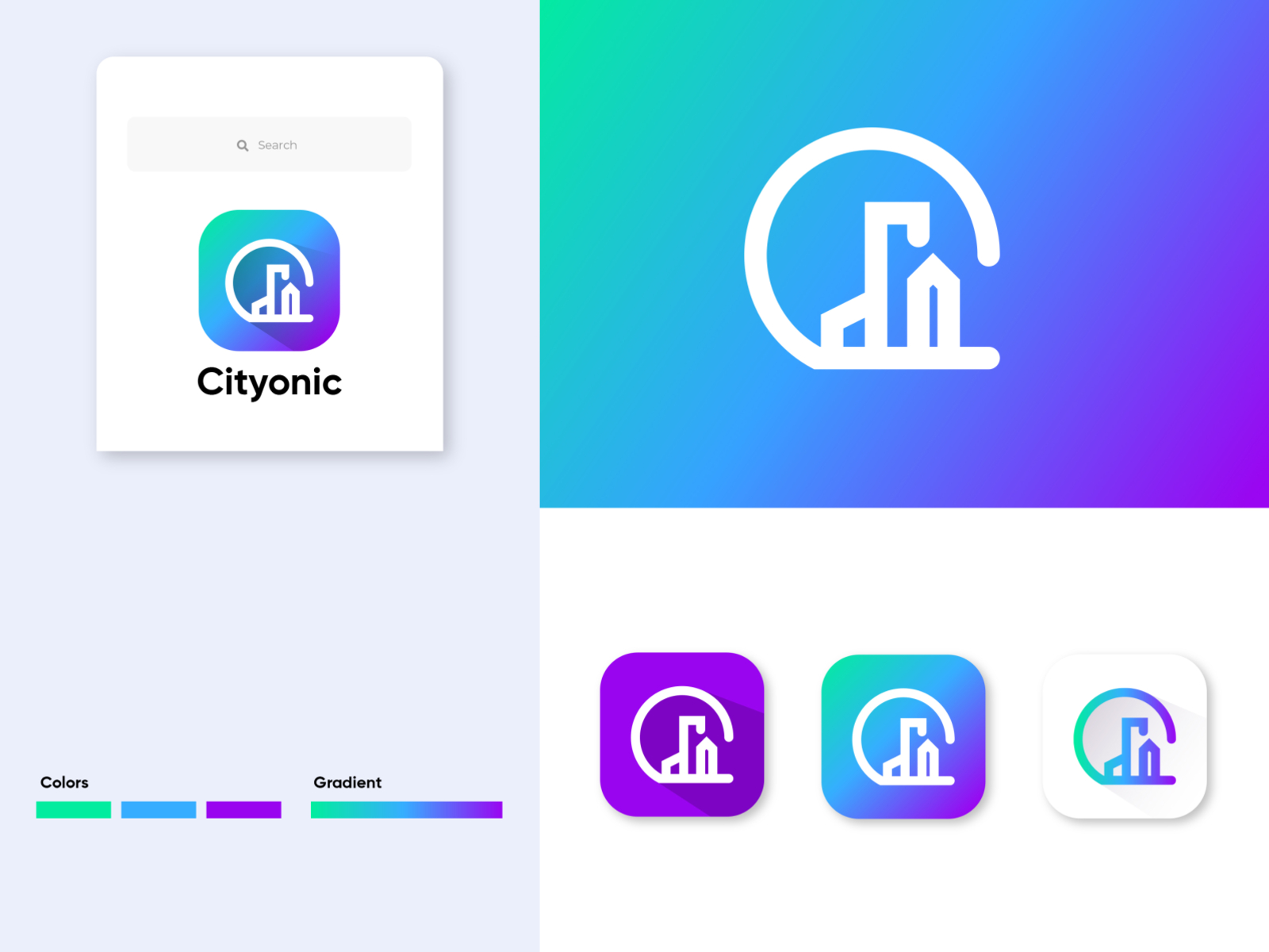 Cityonic app logo || App Icon Design by Md Rasel on Dribbble