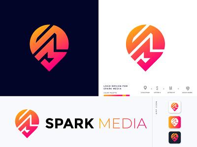 Spark Media Logo Design