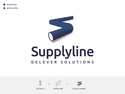 Supplyline Delever Solutions Logo Design abstract app app design app icon app logo application brand identity branding gradient illustration logo design logo designer logo mark logotype modern modern logo technology