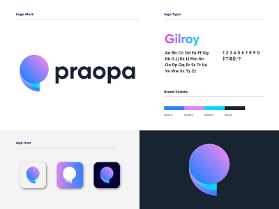 praopa logo design || P Letter logo mark app app icon app icon logo brand identity branding gradient letter logo letter p letter p logo logo logo branding logo design logo designer logo mark logodesign logotype modern p letter p letter logo technology