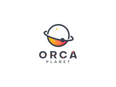 Orca Planet Logo Design app brand identity branding design icon illustration logo design logo mark modern planet solar sytem space typography