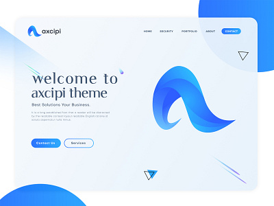 axcipi landing page a logo corporate gradient landing page landing page concept landing page design landing page ui landing pages landingpage lettering logotype psd ui design ui designer ui ux web web design website website concept website design