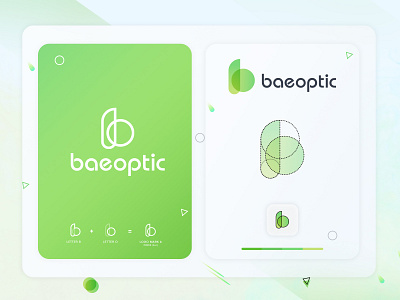b logo mark for baeoptic android app app icon b letter b letter logo b logo b logo mark branding gradient landing letter logo logo design logo designer logo mark minimal o letter simple symbol technology typography web