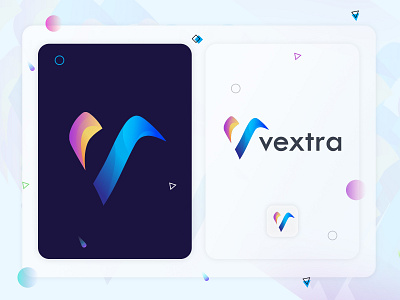 v logo mark for vextra