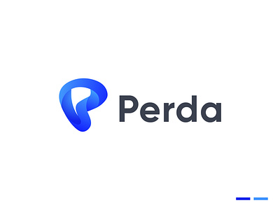 Perda - logo design app apps branding branding agency design system digital digital agency icon identity identity designer illustration letter logo logo logo branding mark p letter logo technology vector visual identity web