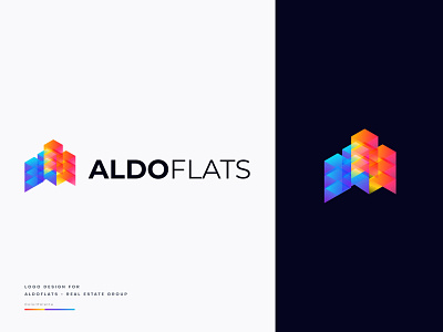 Aldoflats - Modern Real Esate Logo Design