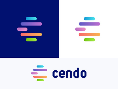 Cendo Mobile Analytics software - logo design analytics chart app brand identity branding business c letter logo c logo gradient icon identity letter logo logo design logo designer logo mark mobile software technology typography