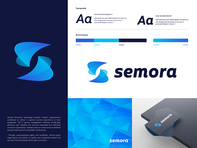 semora - branding app app icon brand and identity brand identity branding branding design business company gradient identity illustration letter logo logo design logo designer logo mark modern s letter technology typogaphy vector