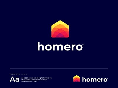 Homero - Logo Design abstract app app icon brand identity branding h home house identity illustration logo logo design logo designer logo mark modern home real estate real estate agency real estate logo vector