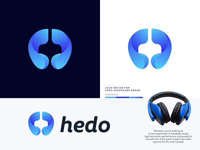 Hedo - Headphone Brand Logo Design