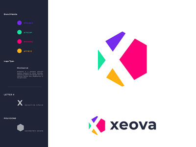 xeova logo design app app icon brand identity branding branding concept identity letter logo letter logo mark logo branding logo design logo designer logo mark modern negative space negative space logo symbol technology vector x letter x logo