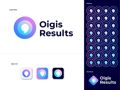 App logo design for oigis results abstract app app icon app logo design brand identity branding business creative gradient grid illustration ios app logo logo design logo designer logo mark minimal modern software technology