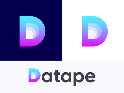 Datape - data analysis logo design analysis app brand identity branding branding agency business company creative d d letter logo d logo mark data analysis gradient illustraion letter logo lettering logo mark modern reporting technology