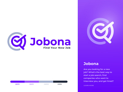 Jobona - logo design for online job platform