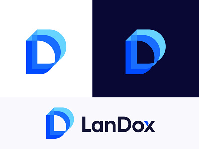 landox - CRM logo design app brand identity branding branding and identity business crm software identity illustration letter logo logo logo design modern technology type typography