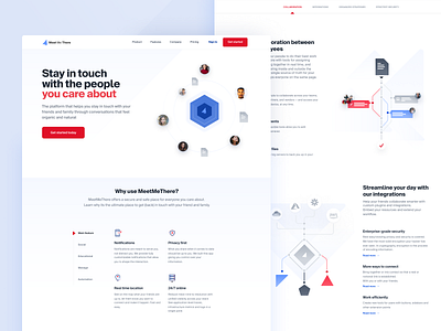 Homepage Iteration blue branding clean colors corporate design icon icons illustration minimal red typography ui ux web webdesign website