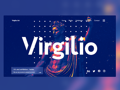 Virgilio - Visual Art app app design appdesign design site design ui ui ux design ui deisgn web web deisgn