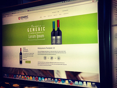 Wine Template Progress home landing page minimal template typography ui ux vin65 wine