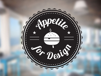 Appetite for Design Logo food logo retro wordmark