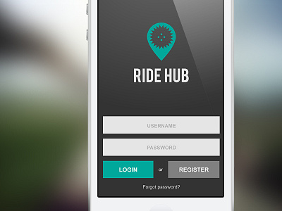 Ride Hub Login app biking app mobile