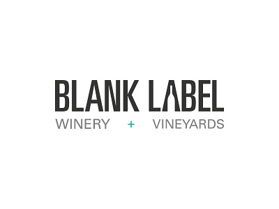 Blank Label Wine Logo logo wine wordmark