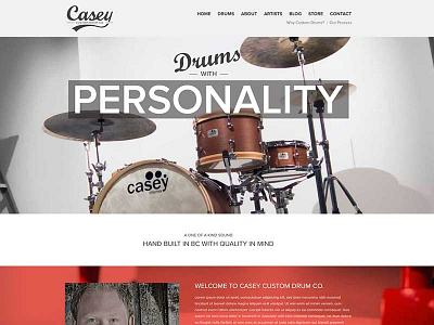 Drum Site Redesign