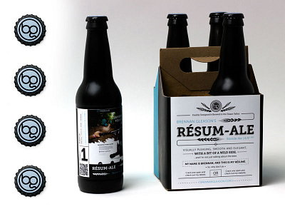 Gleason's Resume-Ale - Self Promotion Piece beer packaging promotion resume self promo typography