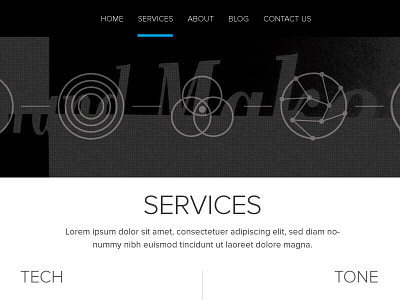Services Page Concept agency home landing page services site