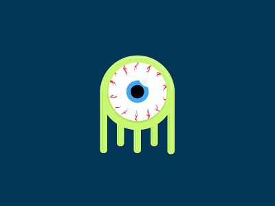 Eyeball Monster alien eyeball illustration monster simple