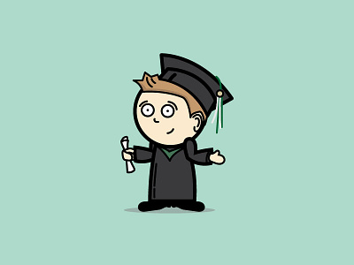 Finally Graduating Tomorrow! grad illustration minimal