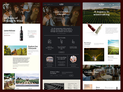Vintools Templates branding ecommerce layout template typography vino website wine