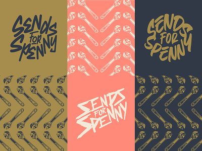 SendsForSpenny Campaign Artwork artwork branding campaign illustration layout logos typography