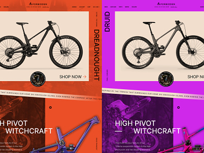 Forbidden Bikes - Design Exercise bikes design layout mountain bikes typography website