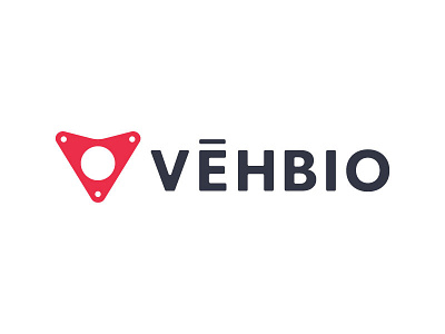 Vehbio Logo automotive brand logo mark triangle wordmark