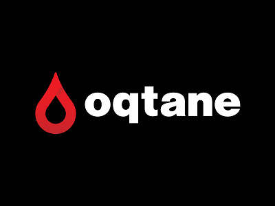 oqtane mark brand drop fire fuel logo mark wordmark