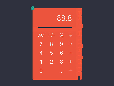 Day 004 - Calculator bold calculator daily 100 daily ui flat ui