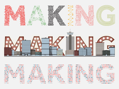 Making Lettering - Domain7 Rebrand Concepts abstract city illustration lettering type typography