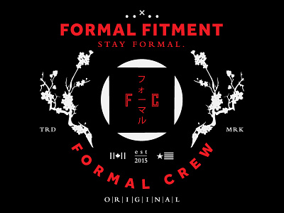 Formal Crew Lettering japanese layout lettering type typography