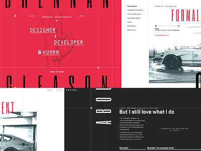 Portfolio Site - Version ?.? layout personal portfolio site type typography ui ux