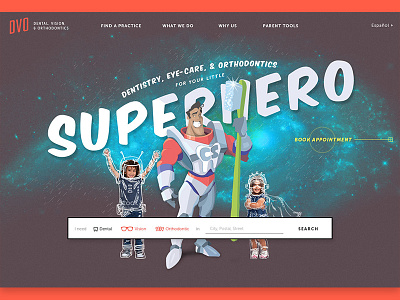 Literal Hero Section — Unused Concept concept hero layout space superhero typography ui ux website