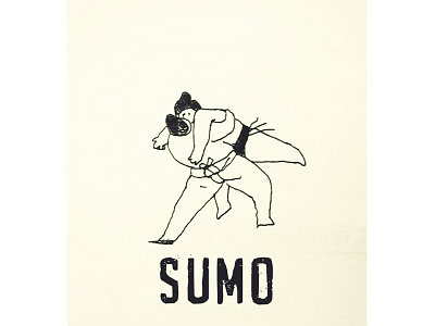 Sumo graphic art illustration illustration art ink illustration pen art