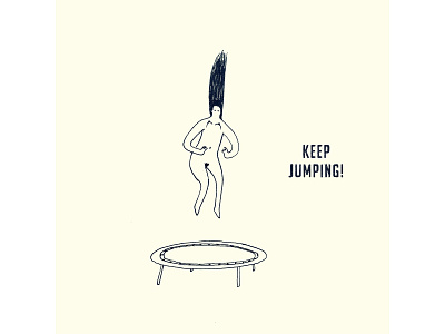 Keep Jumping funny illustration graphic graphic art illustration illustration art illustrator ilustrador ink drawing ink illustration keep jumping