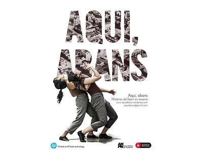 Poster for the show «Aqui Abans» advertising flyer graphic graphic art graphic design photography photo poster art