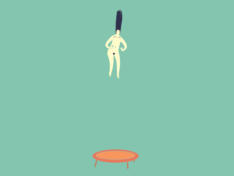 Keep Jumping! 2d 2d animation 2d character 2danimation animated gif animated gifs artwork character colors fun graphic art illustration illustration art illustration design jumping motion animation motion art motion graphics trampoline woman