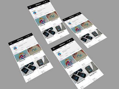 behance mobile Ui